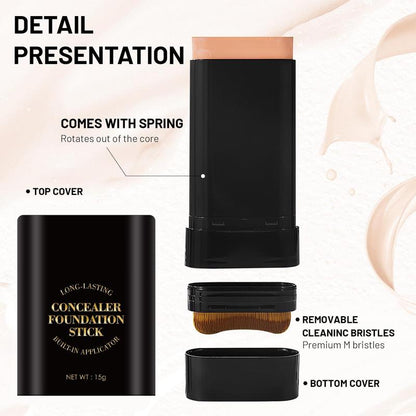 🔥Last Day Promotion 49% OFF✨Foundation Concealer Stick Double-Ended Brush