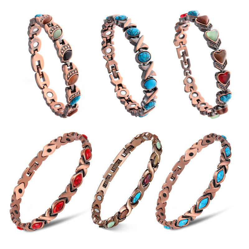 Movenurt® Magnetic Copper Bracelet – Pure Solid Copper with 3500 Gauss Powerful Magnets