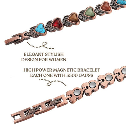 Movenurt® Magnetic Copper Bracelet – Pure Solid Copper with 3500 Gauss Powerful Magnets