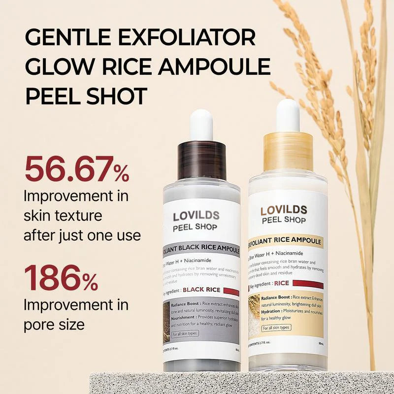 Peel Shot Glow Rice Ampoule Duo-Suitable for All Skin Types