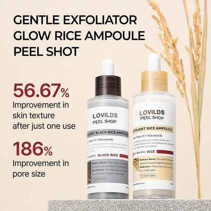 Peel Shot Glow Rice Ampoule Duo-Suitable for All Skin Types