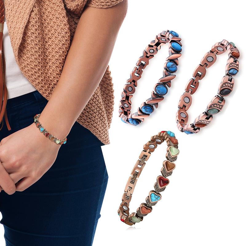 Movenurt® Magnetic Copper Bracelet – Pure Solid Copper with 3500 Gauss Powerful Magnets
